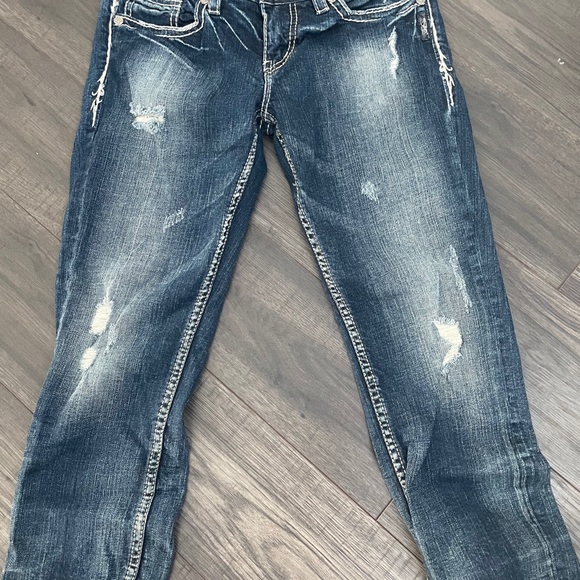 Distressed Silver Brand Aiko cropped jeans - Picture 4 of 4